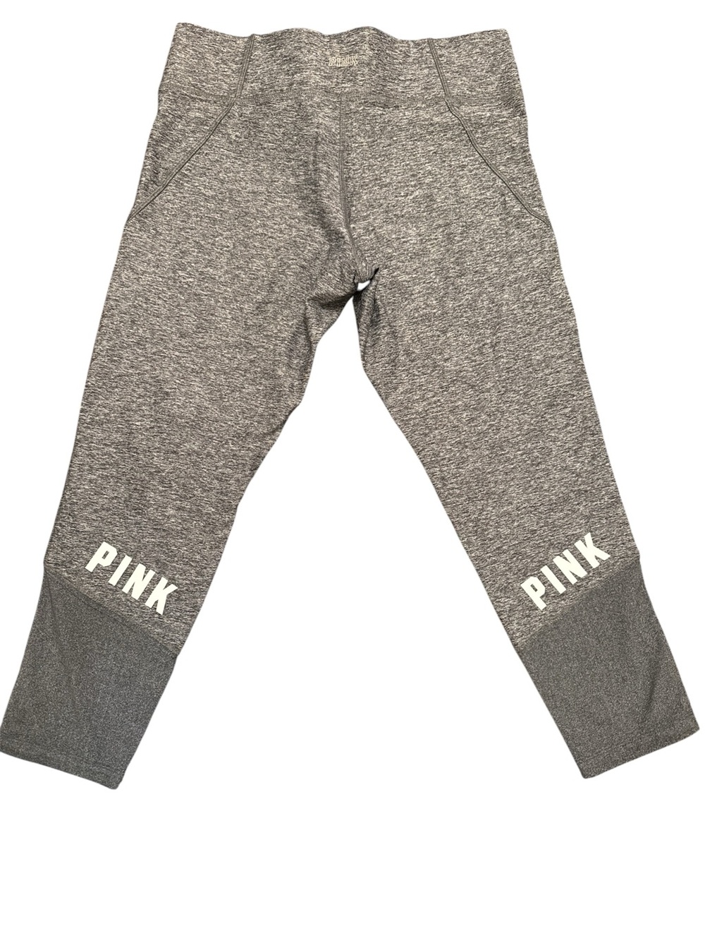 PINK Victoria's Secret Gray Athletic Leggings - Heathered Gray size large